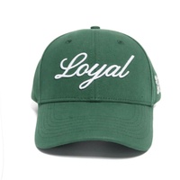 Gorra de Béisbol de Lona de 6 Paneles de Lujo para Adultos, Diseño Popular Personalizado con Logotipo Bordado en 3D de Alta Calidad, Color Verde