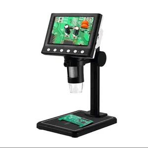 Digital Usb Microscope 1000x Magnification 4.3 Inch Handheld Inspection Camera Skin Microscopio Magnifier Led Light Oem