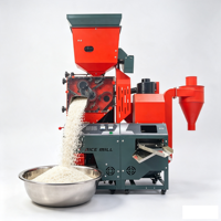Décortiqueuse de riz DAWN AGRO 100-200 kg, machine à décortiquer le riz automatique avec séparateur de pierres et tamis vibrant pour usine de riz
