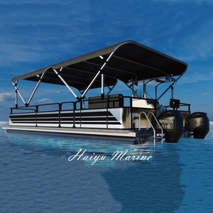 33 Feet 10 M Chiều Dài Lớn Pontoon Nền Tảng Làm Việc Nhà Máy Bán Pontoon Thuyền Nhôm Catamaran - Product Image 2
