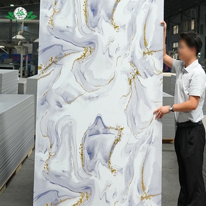 Wayon phong cách thiết kế hiện đại PVC tường bằng đá cẩm thạch Bảng điều khiển 1220*2440mm độ bóng cao không thấm nước & chống cháy cho phòng tắm & phòng tập thể dục trang trí tường - Product Image 3