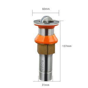 Sink <b>Drain</b> Pipe 80Mm Curved Flip Top Anti Corrosion With Water Seal For Washbasin - Product Image 3