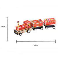 Nouveauté jouet artisanal en bois science créative Kit de train de voyage électrique ferroviaire classique pour enfants ensembles inclus en vente