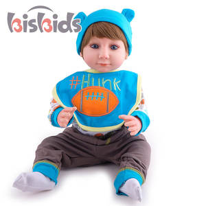 Haute qualité 55cm 24 pouces Silicone complet Boneca Bebe Reborn bébé poupée humide dans la boisson - Product Image 4