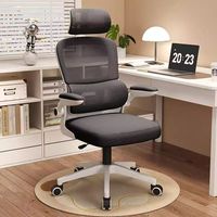 Chaise de bureau ergonomique confortable pour une utilisation prolongée, chaise de jeu pivotante avec soutien lombaire pour la maison et les dortoirs étudiants
