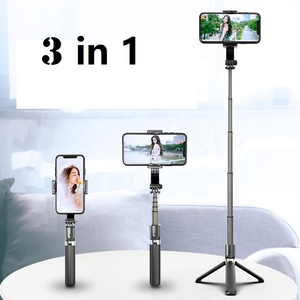 <span class=keywords><strong>L08</strong></span> Stabilisateur de cardan à axe unique anti-secousse Bâton de <span class=keywords><strong>selfie</strong></span> rotatif pliable avec trépied pour Smartphone - Product Image 2