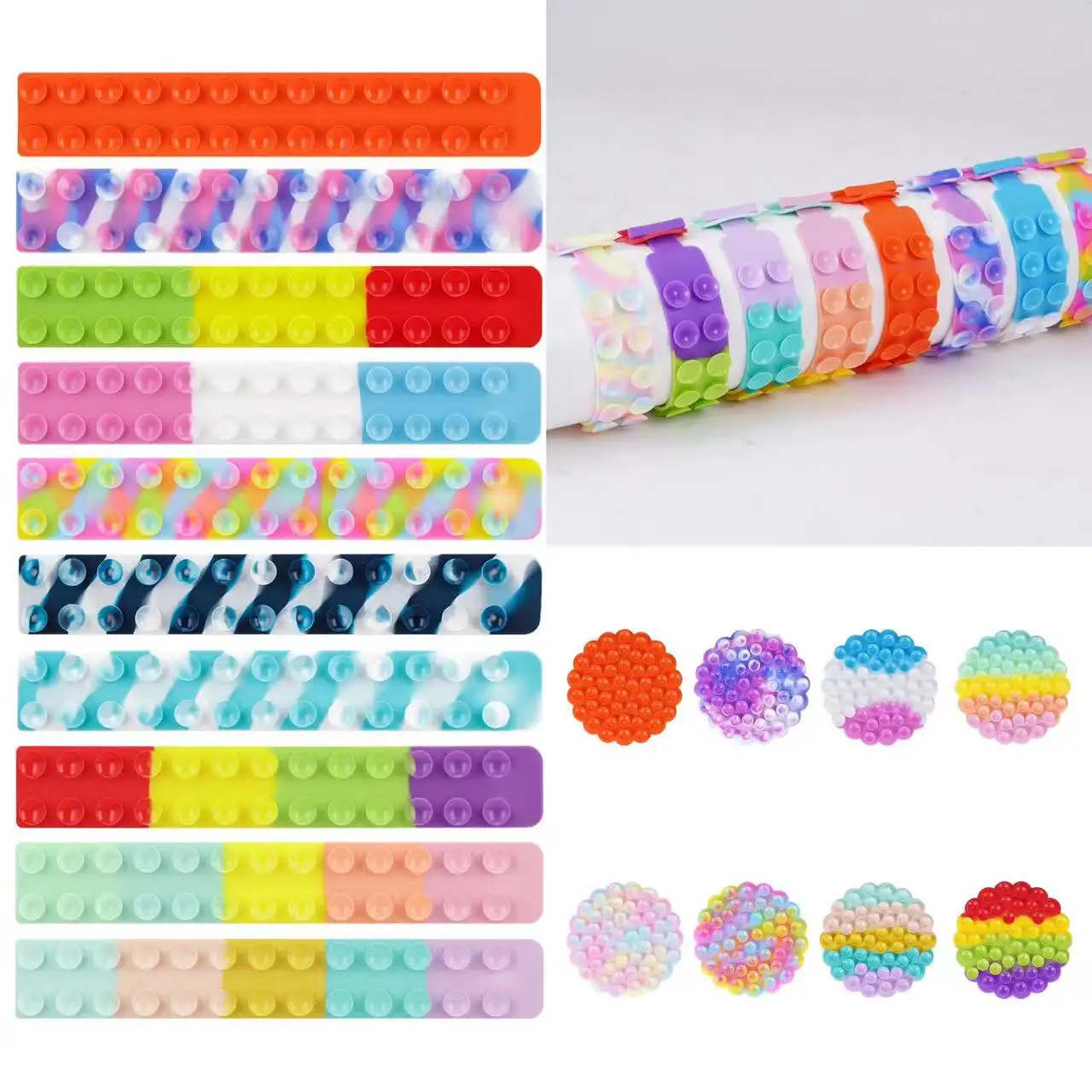 Непоседа куб игрушки squidopop всасывания чашка пуш-ап пузырь антистресс поп-игре неограниченное количество Poping удовольствия для взрослых подарки для детей