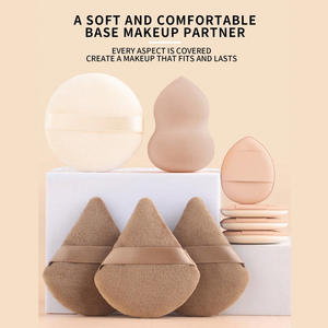 Nouveau lot <span class=keywords><strong>de</strong></span> 6 éponges à fond <span class=keywords><strong>de</strong></span> teint et poudriers combinés, outils <span class=keywords><strong>de</strong></span> beauté en <span class=keywords><strong>coton</strong></span> cosmétique à marque privée, ensemble <span class=keywords><strong>de</strong></span> poudriers sans latex - Product Image 6