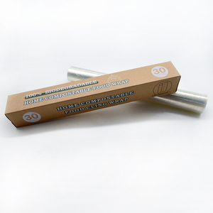 Compostable Cling Wrap 30cm*30m*10mic New Design Easy to Use with Slide Cutter Plastic Wrap for Food