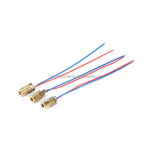 재고 <span class=keywords><strong>3V</strong></span> 조절 가능한 레이저 헤드 구리 헤드 6MM 외경 레이저 다이오드 레드 도트 레이저 모듈 - Product Image 1