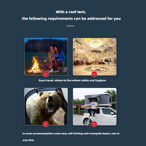 Tente de toit ABS 2025 en promotion pour 4x4 tout-terrain, coque rigide avec tissu en nylon pour usage personnel, directement de Corée - Product Image 5