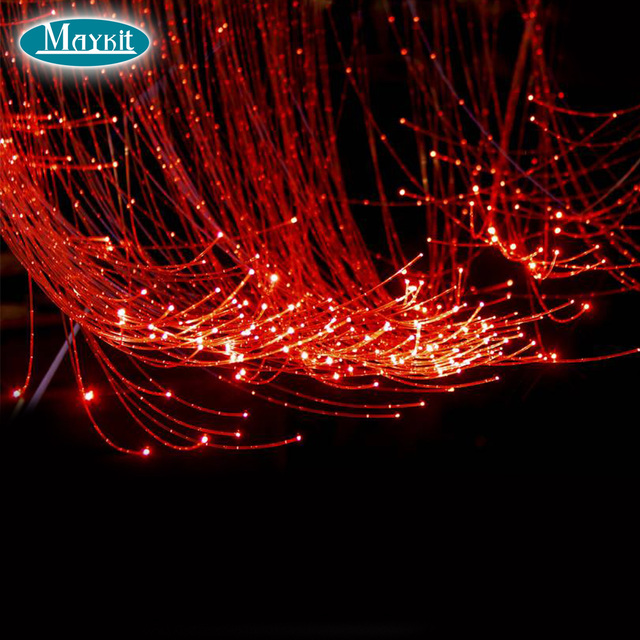 0.75mm 1.0mm PMMA Lighting Sparkle Fiber Optic Plastic Optical Fiber Side Light Spot Sparkle Optical Fibers