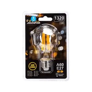 Ampoule LED Mbar A60 E27 12W - Ambiance chaleureuse, économie d'énergie ; idéale pour l'éclairage décoratif et la création d'ambiance - Product Image 3