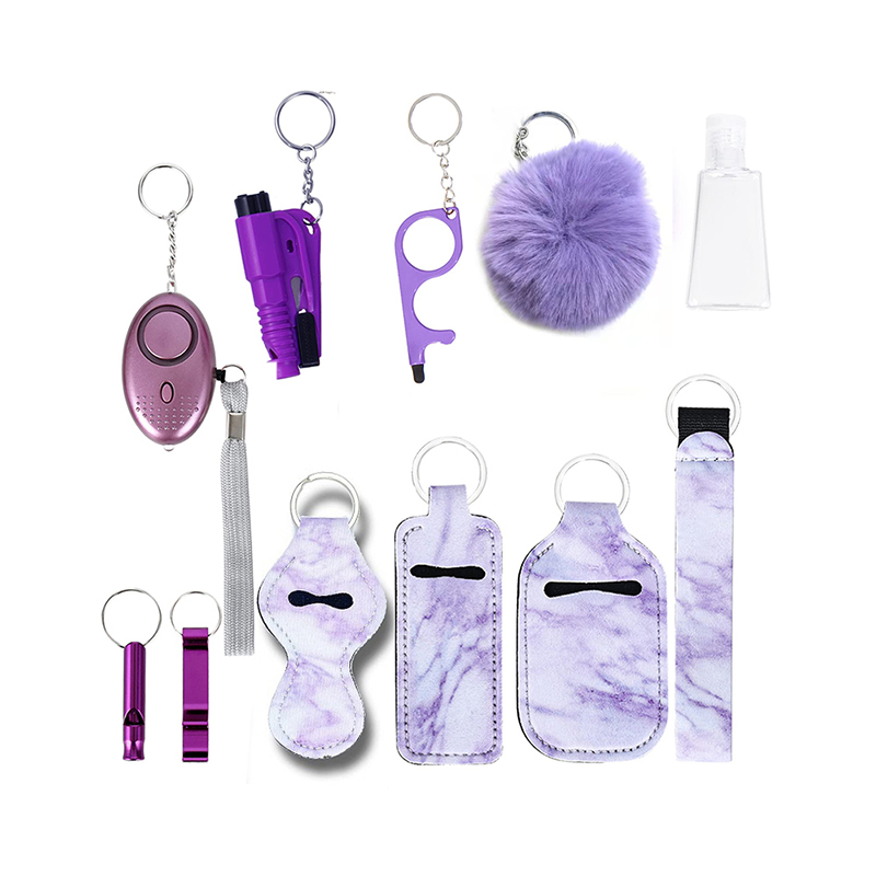 5 Stuks - 140 dB - Persoonlijke Alarm - Met LED Zaklamp En