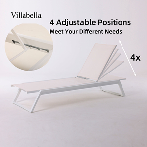 Chaise longue <span class=keywords><strong>de</strong></span> <span class=keywords><strong>jardin</strong></span> en aluminium, mobilier d'extérieur moderne et luxueux, mobilier <span class=keywords><strong>de</strong></span> piscine, chaise longue <span class=keywords><strong>de</strong></span> plage - Product Image 3