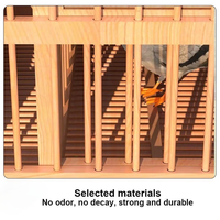 Nichoir en bois pour l'élevage de pigeons de course avec plateau coulissant et cloison pour l'accouplement, l'éclosion et l'isolement – Robuste, durable et facile à nettoyer