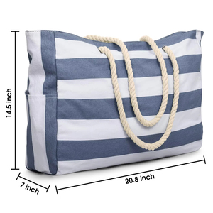 Bolsa de Playa Grande para Mujer, Impermeable, de Lona, con Cierre de Cremallera, Gran Capacidad, para Piscina, Verano e <span class=keywords><strong>Invierno</strong></span> - Product Image 3