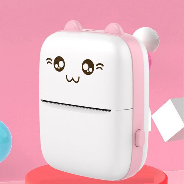Mini Pocket Portable for Thermal Printer Plastic Material Retro-Style Design Barcode Daily Journal Use 57x25mm Paper Stock