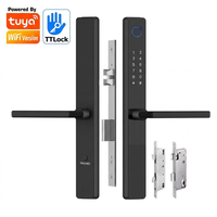 Serrure de porte intelligente Tuya WiFi étanche à empreinte digitale numérique fine Ttlock pour porte coulissante, prix de gros