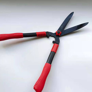 Sécateur de jardin en acier au carbone 30 cm avec manche rouge pour la taille des haies et les travaux d'aménagement paysager - Product Image 1