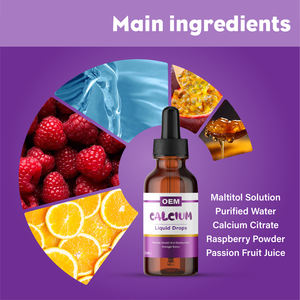 Kesehatan Terbaik penjual OEM/ODM kalsium cairan tetes suplemen gizi produsen mudah diserap Suplemen Herbal - Product Image 3