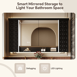 Meuble <span class=keywords><strong>de</strong></span> salle <span class=keywords><strong>de</strong></span> bain <span class=keywords><strong>de</strong></span> style rétro français résistant à l'eau, armoire en bois massif, miroir intelligent, rangement, fermeture douce <span class=keywords><strong>de</strong></span> qualité supérieure, villa, hôtel - Product Image 5