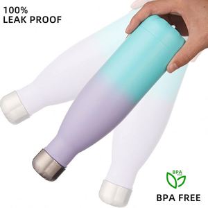 Bouteille d'eau en acier inoxydable de 500 ml avec logo personnalisé imprimé, idéale pour les activités d'entreprise, les cadeaux d'entreprise, la salle de sport - Product Image 3