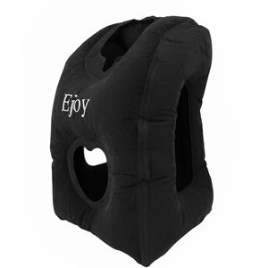 Ejoy Hochwertiges Flockiges Aufblasbares Tragbares Reisekissen mit Anti-Apnoe-Design für Flug, Büro & Camping - Product Image 2