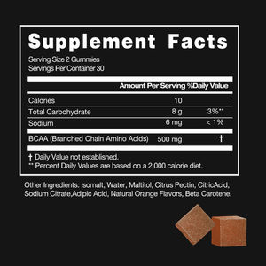 Gommes <span class=keywords><strong>BCAA</strong></span> de haute qualité <span class=keywords><strong>Optimum</strong></span> <span class=keywords><strong>Nutrition</strong></span>, acides aminés essentiels à chaîne ramifiée Keto Friendly - Product Image 6