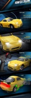 YT Mini Coche RC Eléctrico de Alta Velocidad 4WD para Escritorio, Recargable, Simulación de Carreras, Mini Coche RC de Derrape con Control Remoto 1:64