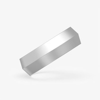 Bague de mariage classique en platine 6 mm à bord fin, en or blanc 18 carats pour homme, bague unie 6 mm
