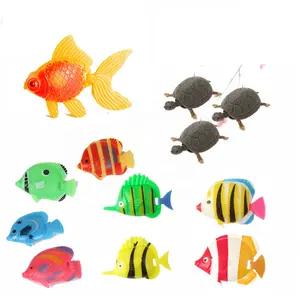 Peces de acuario de plástico de alta calidad, peces de plástico, artificiales, móviles, coloridos, decoración