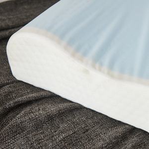 Fabrieksprijs Op Maat Ergonomische Koelgel Traagschuim Halskussens Golfvorm Mesh Bed Comfortabele Stof Cervicale Massage - Product Image 4