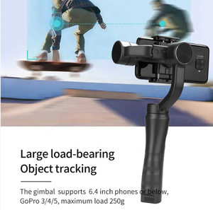 F6 Tốt Nhất Giá Rẻ Video Máy Ảnh Ổn Định Gimbal <span class=keywords><strong>3</strong></span>-Trục Gimbal Ổn Định Cho Iphone Cầm Tay Di Động <span class=keywords><strong>3</strong></span> Trục Ổn Định Gimbal - Product Image 4
