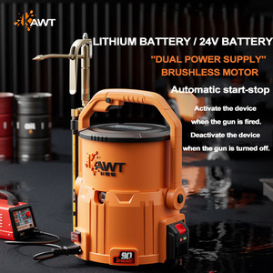 <span class=keywords><strong>Pompe</strong></span> à <span class=keywords><strong>graisse</strong></span> au lithium sans balais haute puissance Cavitt KWT-90, nouvelle version 7L 400W, alimentée par batterie, équipée de tubes résistants à la pression, OEM - Product Image 3