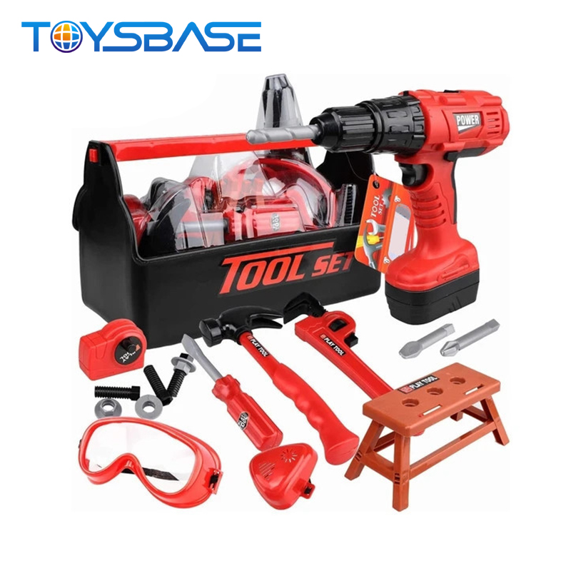 Набор инструментов для ролевых игр, электрическая дрель, отвертка, набор инструментов для мальчиков, детские игрушки