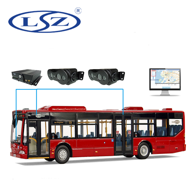 LSZ Automatic Bus Passenger People Counter Counting and ADAS DMS HDD SD GPS 4G MDVR With Remote Monitoring System