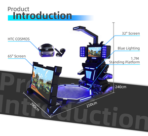 Machine de <span class=keywords><strong>danse</strong></span> VR 9D, station de jeu pour enfants, équipement de jeu de réalité virtuelle avec tir et musique pour les lieux de divertissement intérieurs pour enfants - Product Image 5