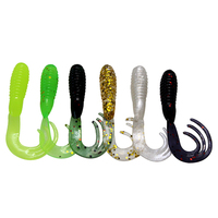 Nouvelle Leurre Souple Newbility en Forme de Ver, Jig Wobbler, Crevette Artificielle en Caoutchouc, Leurre de Pêche au Bar, Swimbait en Silicone à Longue Queue