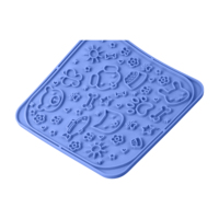 Tapis de léchage personnalisé pour chien et chat, portable, anti-glisse, avec ventouses denses, en forme de bouteille, étanche et léger, pour une alimentation lente et le bien-être.