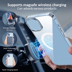 <span class=keywords><strong>Custodia</strong></span> per telefono con magnete per <span class=keywords><strong>iPhone</strong></span> 16 15 14 <span class=keywords><strong>Pro</strong></span> <span class=keywords><strong>Max</strong></span>, compatibile con caricabatterie wireless magnetico, <span class=keywords><strong>trasparente</strong></span>, antiurto - Product Image 2