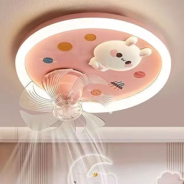 Pink  Cartoon rabbit