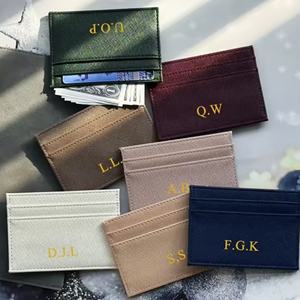 Tarjetero de Cuero Genuino Ultrafino Personalizado con Logotipo, Multicolor, para Tarjetas de Crédito, Ideal para Actividades Promocionales - Product Image 2