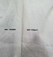 Tissu de toile professionnel extra large de 260 cm, tissé biologique, 60s, 140*140, haute densité, 100% coton non blanchi, calicot haut de gamme, couture