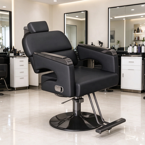Chaise de Barbier Inclinable Nouvelle Conception en Cuir Synthétique avec Fonction de Levage – Offre Spéciale - Product Image 1