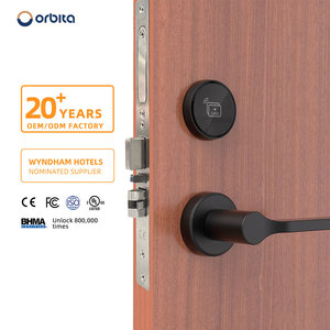 Serrure électronique à carte RFID pour hôtel, serrure de porte RFID 13,56 MHz, étanche IP54, avec système logiciel de gestion - Product Image 1