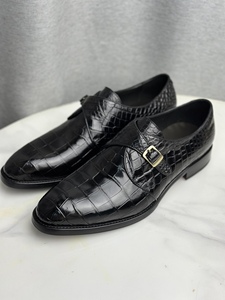 Mocasines de lujo de piel de cocodrilo Zapatos de vestir de piel de cocodrilo hechos a mano Zapatillas de piel de cocodrilo auténtica - Product Image 2