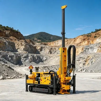 Foreuse d'exploration sur chenilles entièrement hydraulique de norme industrielle avec moteur diesel pour forage carottier haute efficacité