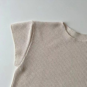 Conjunto de ropa de casa de manga corta informal a la moda para niños Conjunto deportivo de punto suelto para bebés/Traje de entrenamiento en venta - Product Image 5