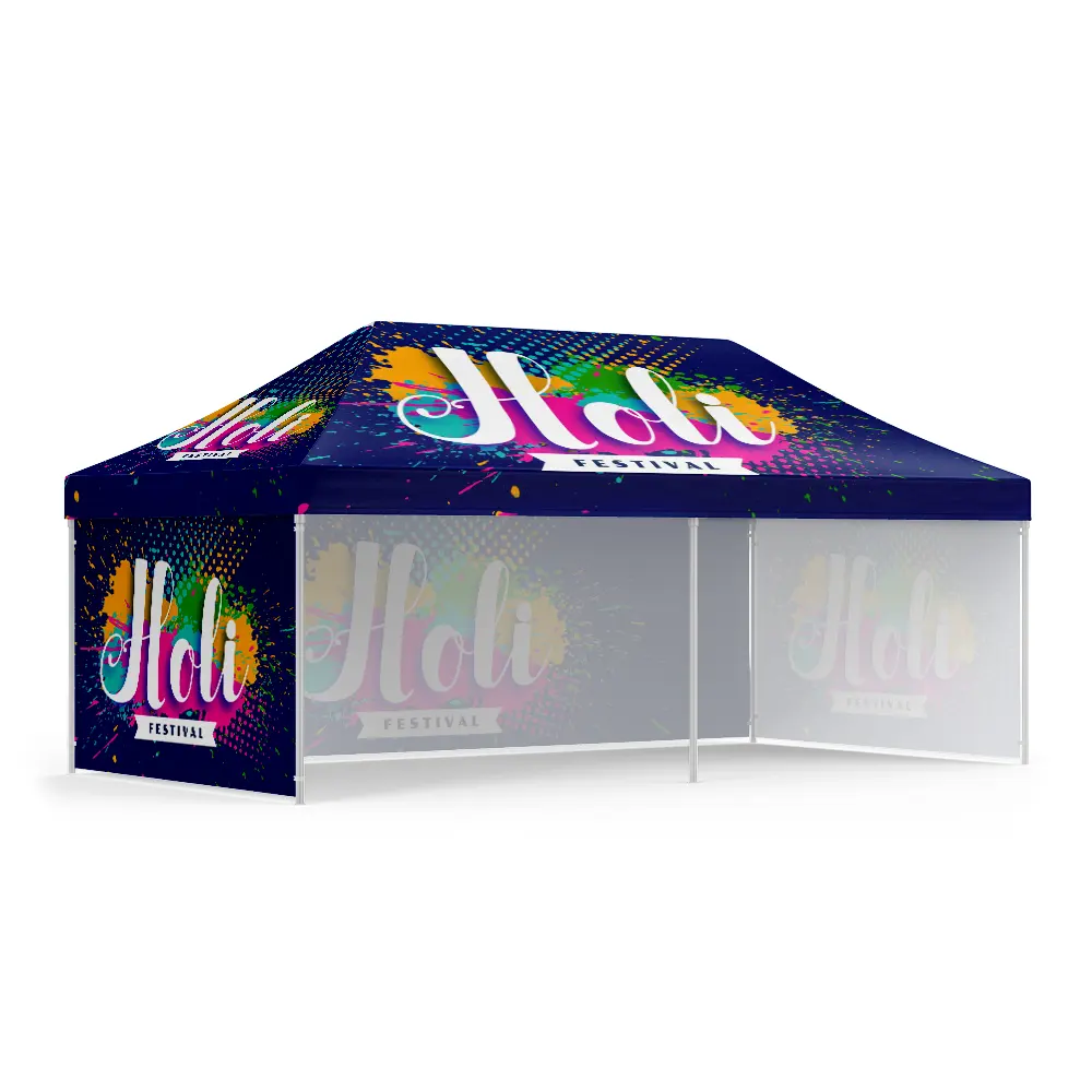 Carpa grande para eventos de exposición, carpa plegable con logotipo personalizado, 10x20 pies, fácil de pop-up